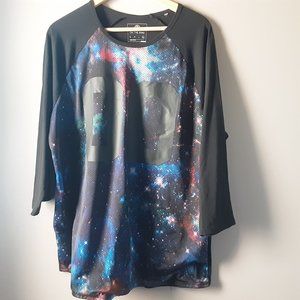 🌞 on the byas Men's Mesh Galaxy Space Jersey |  XL